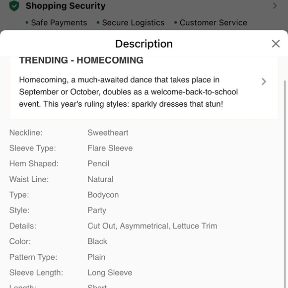 Sexy Black Dress - Picture 5 of 8